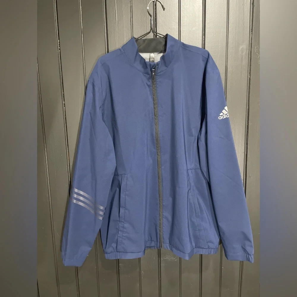 Adidas Men's Navy Windbreaker Jacket